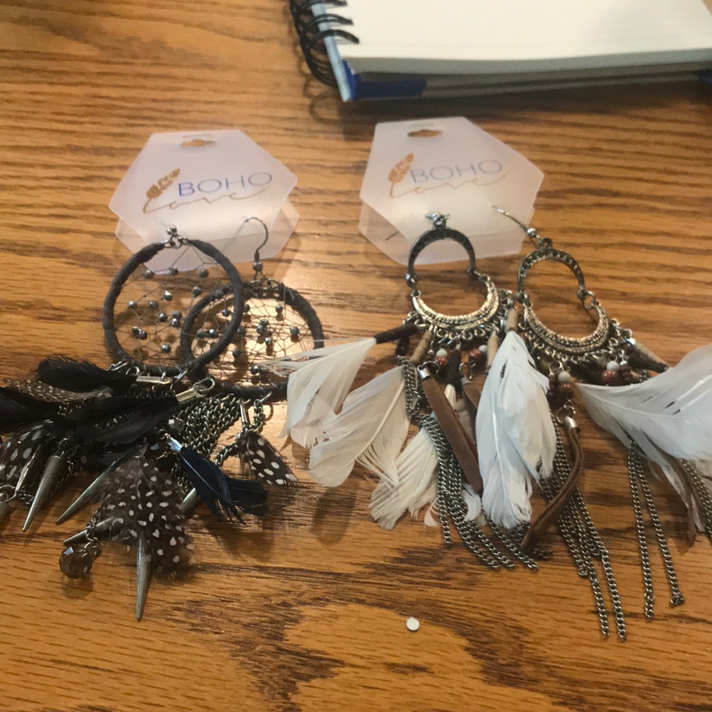 With Tag Boho Earrings 15$